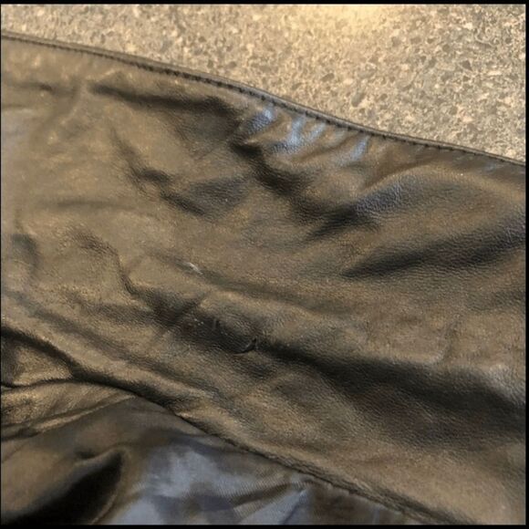 Croft & Barrow black leather jacket size L - Picture 4 of 4